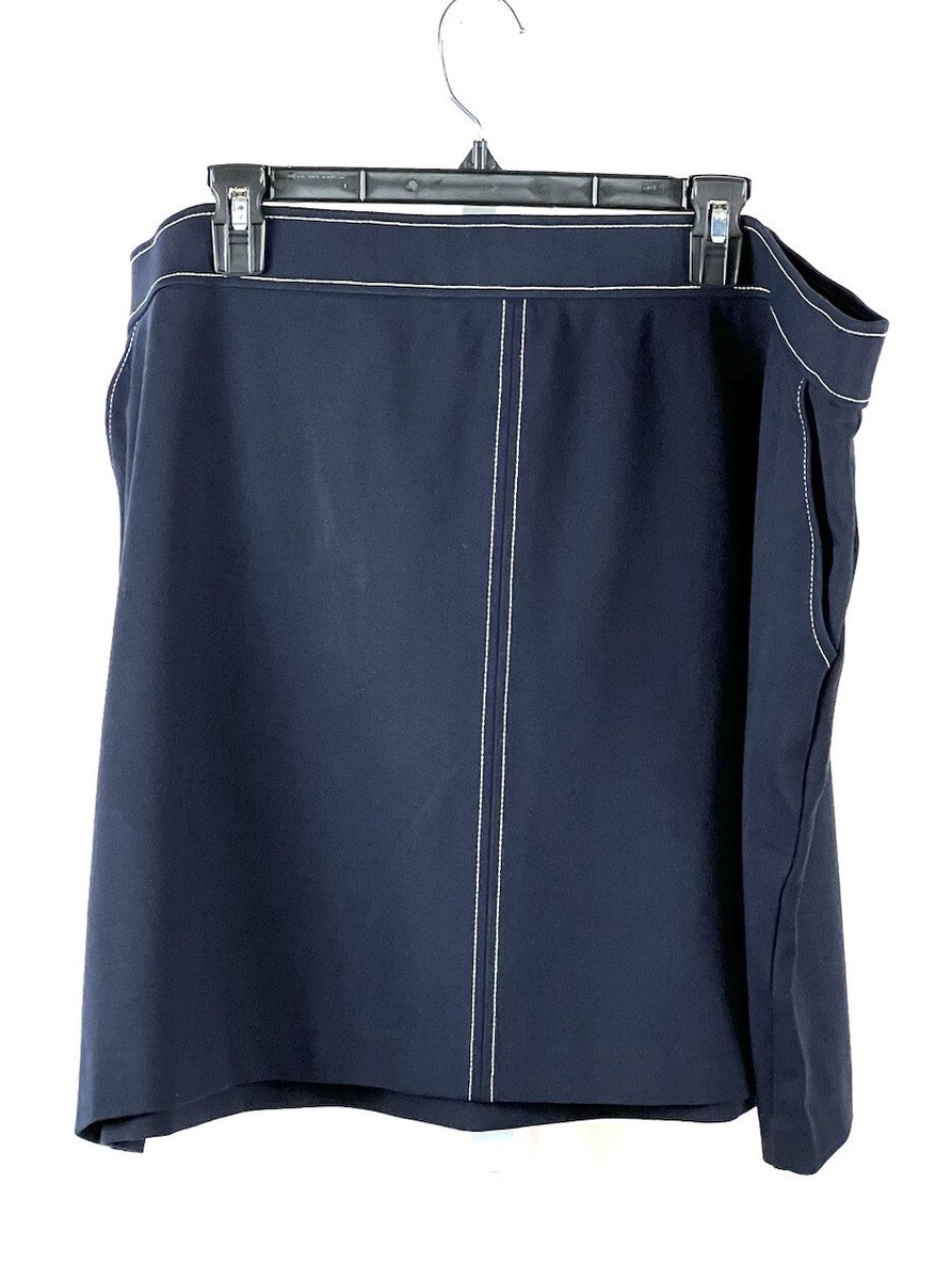 Loft Plus navy “nautical” straight skirt 26 845