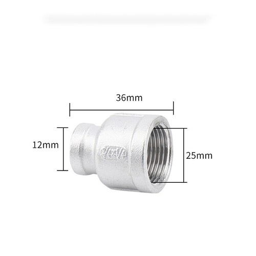 BSP Stainless Reducing Bushes Stainless Steel Pipe Fittings Female Connector - Picture 7 of 23