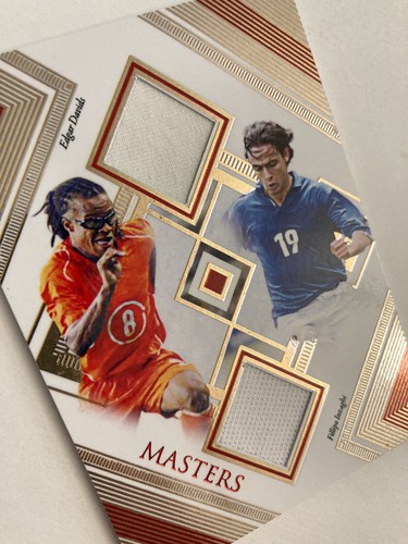 2022 FUTERA Edgar Davids Filipo Inzaghi Masters MA07 Game Used Dual Patch 01/05 - Picture 19 of 24