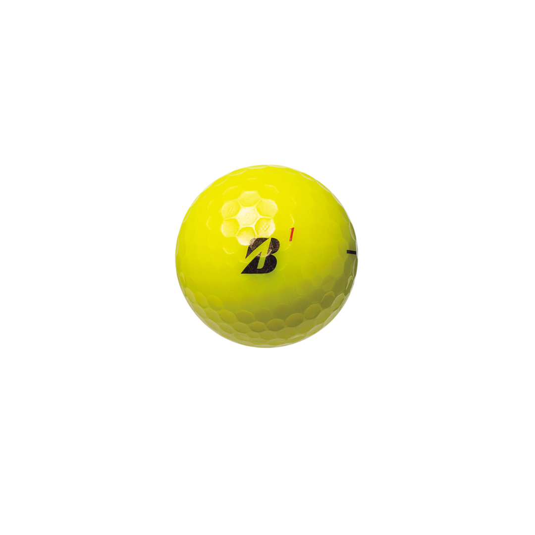 BRIDGESTONE SUPER STRAIGHT Yellow 3 Piece Golf Ball 1 Dozen(12
