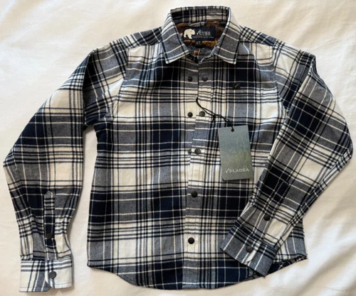 Pladra 5T Boy's Flannel Shirt Snap Button Long Sleeve Toddler  New Fits small