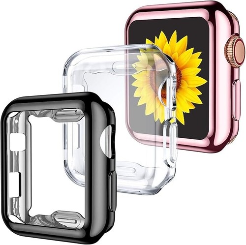 2PCS/3PCS Coque Housse 45/44/42/41/40mm pour Apple Watch 9/8/7/6/5/4/SE Protecteur - Photo 12 sur 18