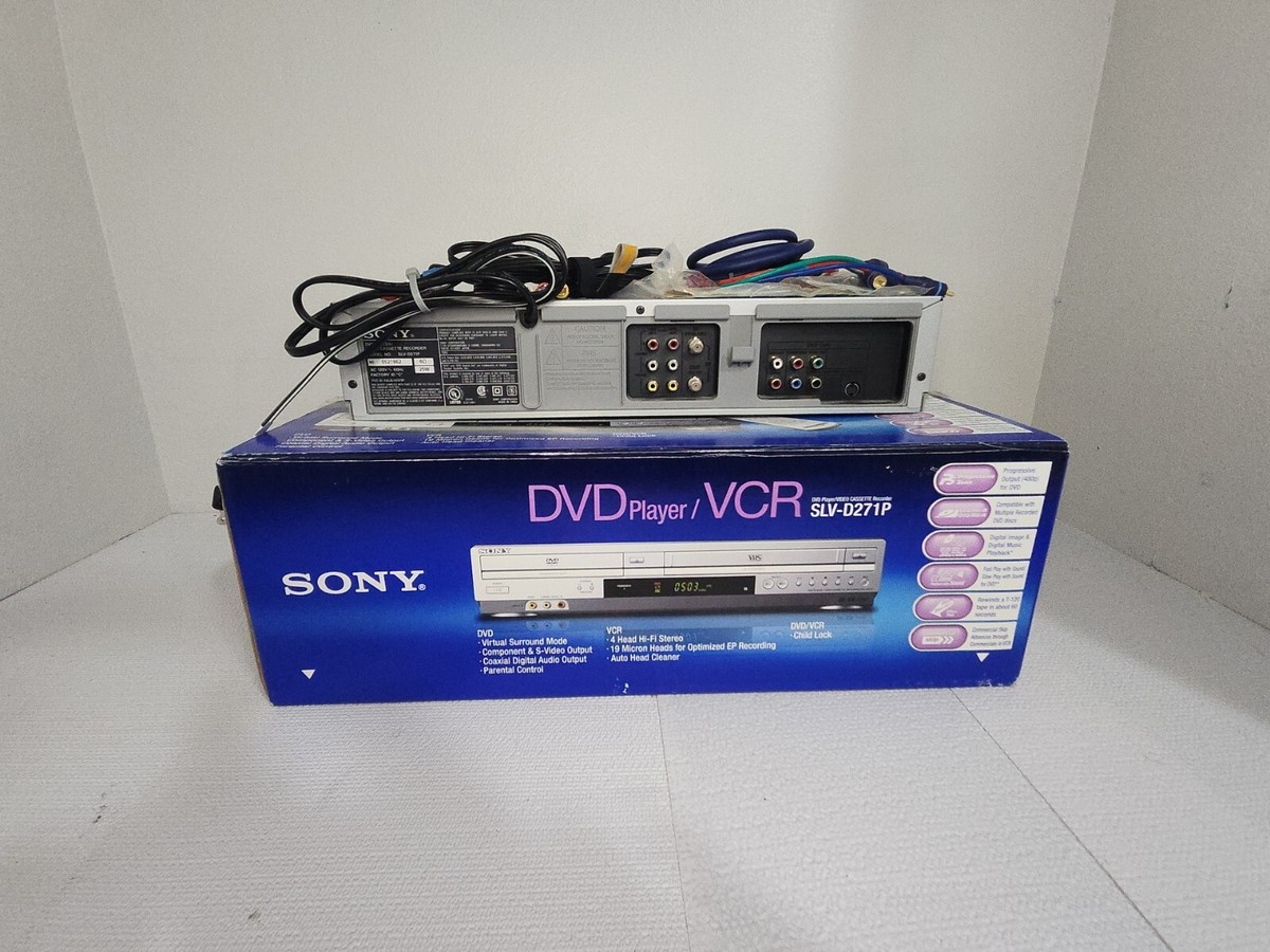 Sony SLV271-P DVD VCR VHS Combo Player Recorder No Remote Tested