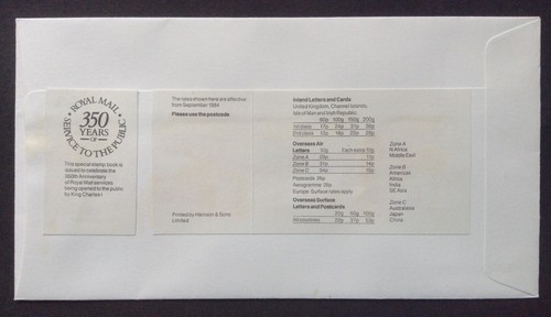 GB PPS Seda 1985 Oficina de Correos 4x17p Bloque de Cilindros en Cubierta del Primer Día FDI Windsor - Imagen 2 de 2
