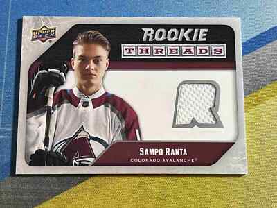 2021-22 Upper Deck Series 2 Hockey SAMPO RANTA Rookie Threads Relic