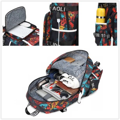 NEW Basketball Player Kobe Bryant Backpacks Sports Fan Bookbag USB