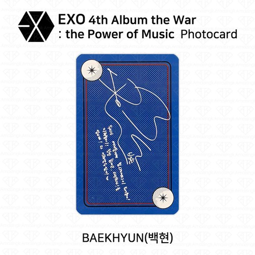 EXO The War The Power Of Music 4th Repackage Official Photocard K-POP KPOP - Picture 3 of 44