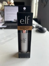 e.l.f. Cosmetics illuminating Primer Mist Clear, Smooth Makeup, Preps Skin NIB