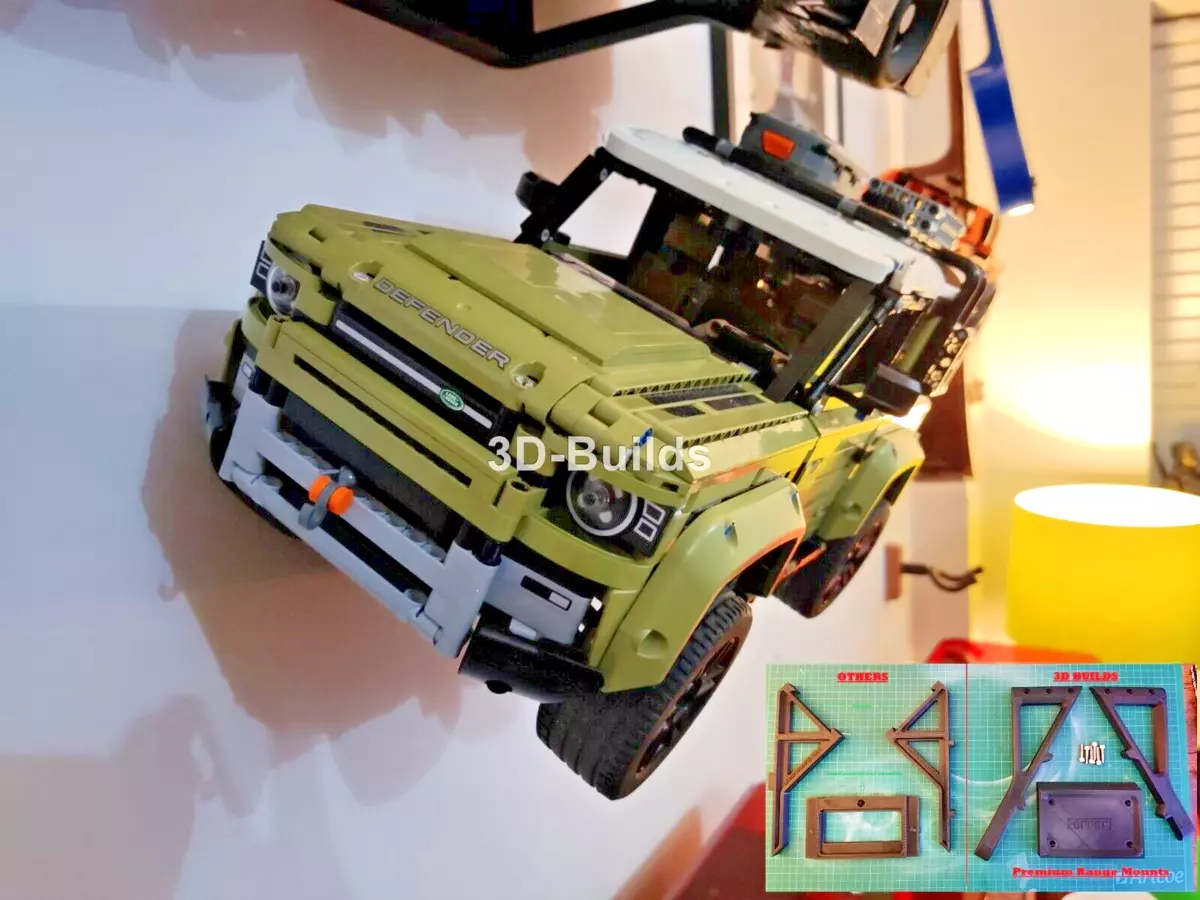 Wall Mount Car Stand For LEGO Technic Land Rover Defender 42110 Display Mount