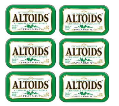 ALTOIDS Spearmint Mints - 1.76 oz Tins (6 Packs)