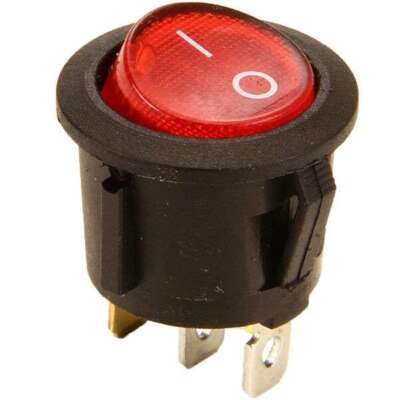 Kipp Wechsel Schalter ON OFF 12 24 V Volt Kill Switch Auto rot beleuchtet