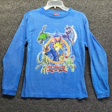 Vintage 1996 Yu-Gi-Oh Youth L Long Sleeve Lets Duel T-Shirt Anime