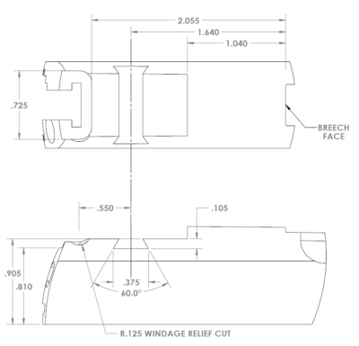 Kensight LPA TRT 1911 Sight With Rounded Blade Black 860-053