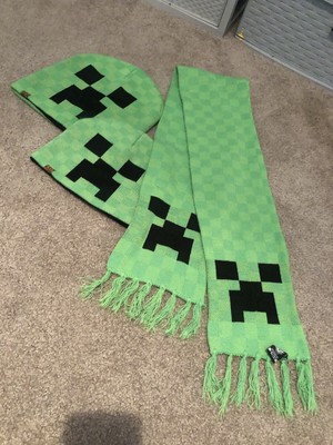 MINECRAFT JINX / CREEPER KNIT HATS (youth And Adult ), AND SCARF 