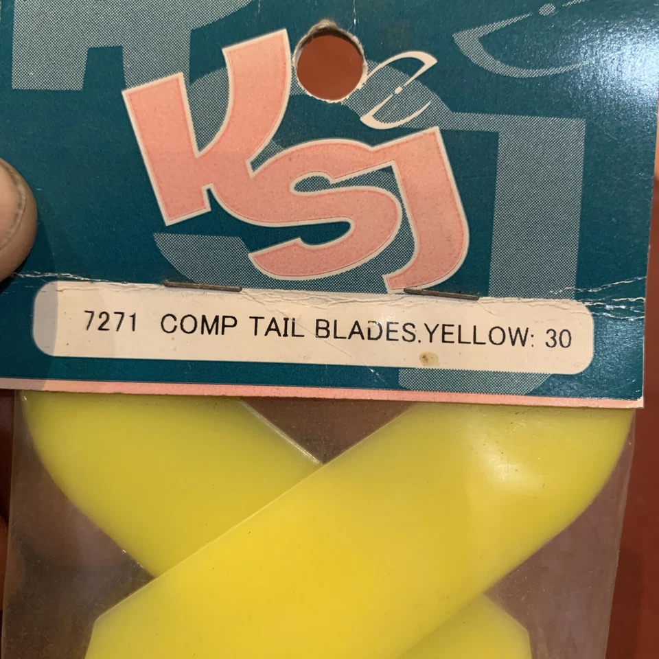 Хвостовые лезвия KSJ 7271 BComp желтые:30 [оригинальные NewOldStock] 🇺🇸отправлено из США - Изображение 2 из 4