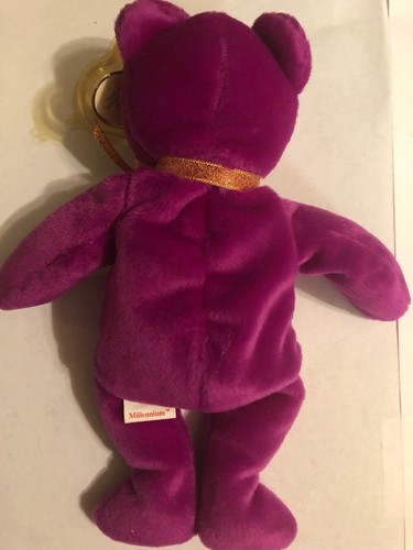 MILLENNIUM 2000 BEAR TY BEANIE BABY MWMT - Picture 2 of 7