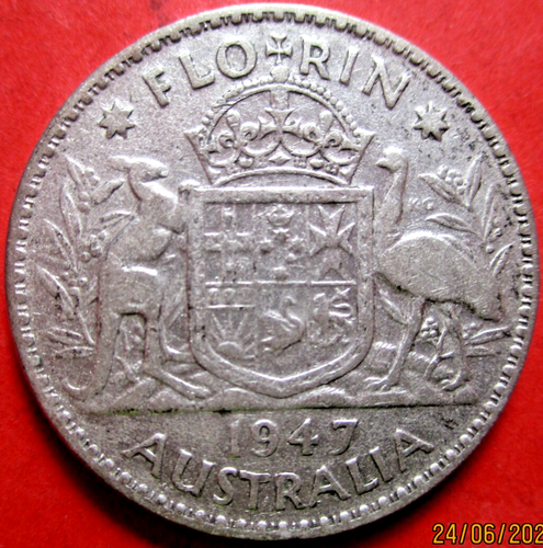 Florín australiano 1947 - # 36/6/25