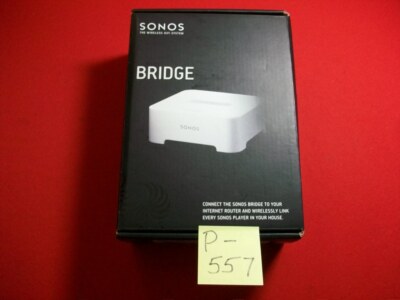 SONOS BRIDGE-WIRELESS HIFI SYSTEM-# BRIDGUS1 SW V.3.8 W/ CORDS & INSTRUCTIONS