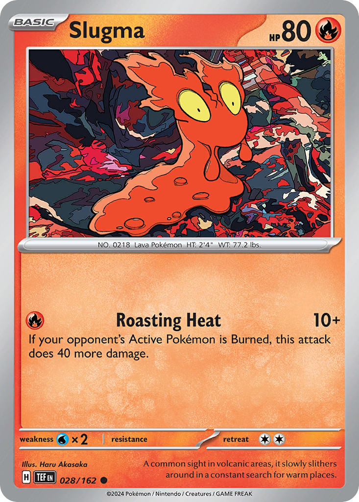 Slugma 28/162 Common | Temporal Forces | Pokemon Card