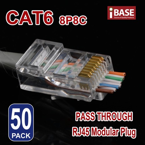 Cat6 RJ45 Pass Through Ends Connector Modular Plug Newwork Ethernet Cable Kit - Picture 6 of 8