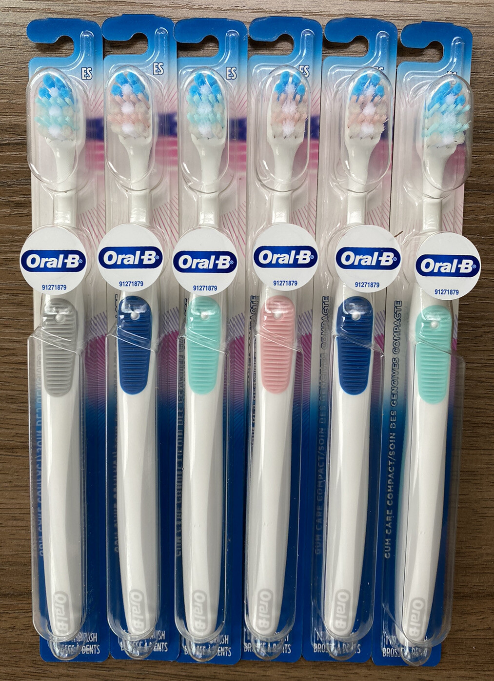 6 Pack OralB Gum Care Compact Extra Soft Adult Manual Toothbrushes eBay