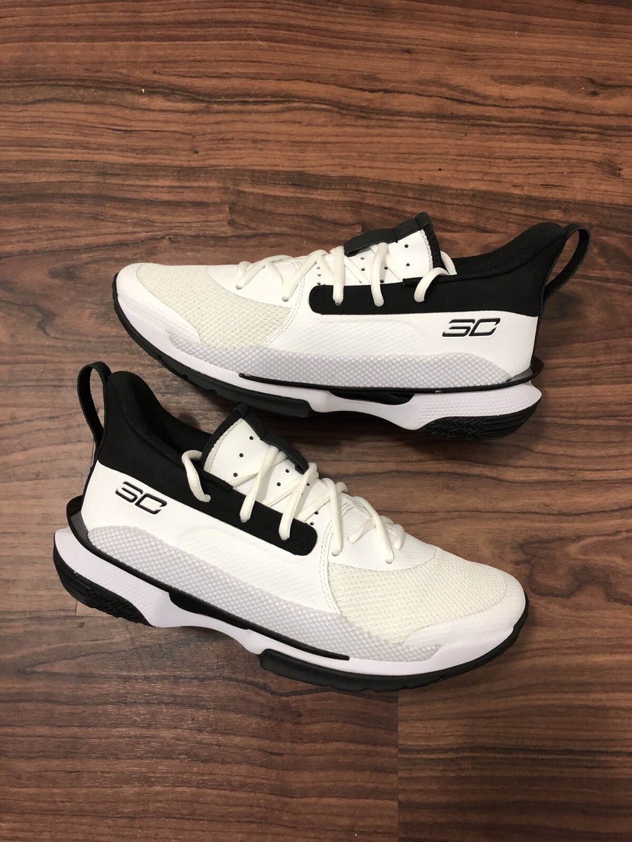 steph curry shoes white and black