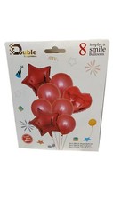 Foil Balloons Bouquet for Home or Party Decoration-Pack of 8 Foil+Latex Balloons