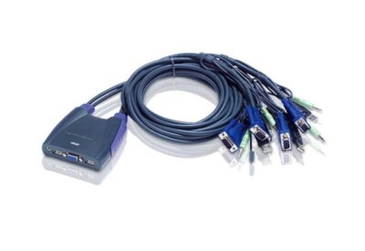 4710423776456 ATEN 4-Port-USB-VGA/Audio-Kabel-KVM-Switch (0,9 m, 1,2 m) ATEN