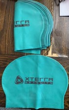 20 Pack Xterra Latex Swimming Cap Green Color For Adult Men/Women