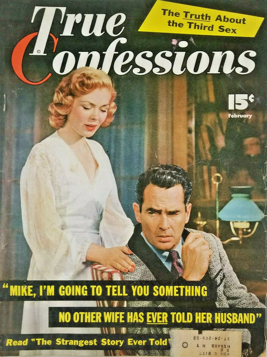 True Confessions Feb 1954 Vtg Pulp Magazine Husband Wife Third Sex Truth GD eBay