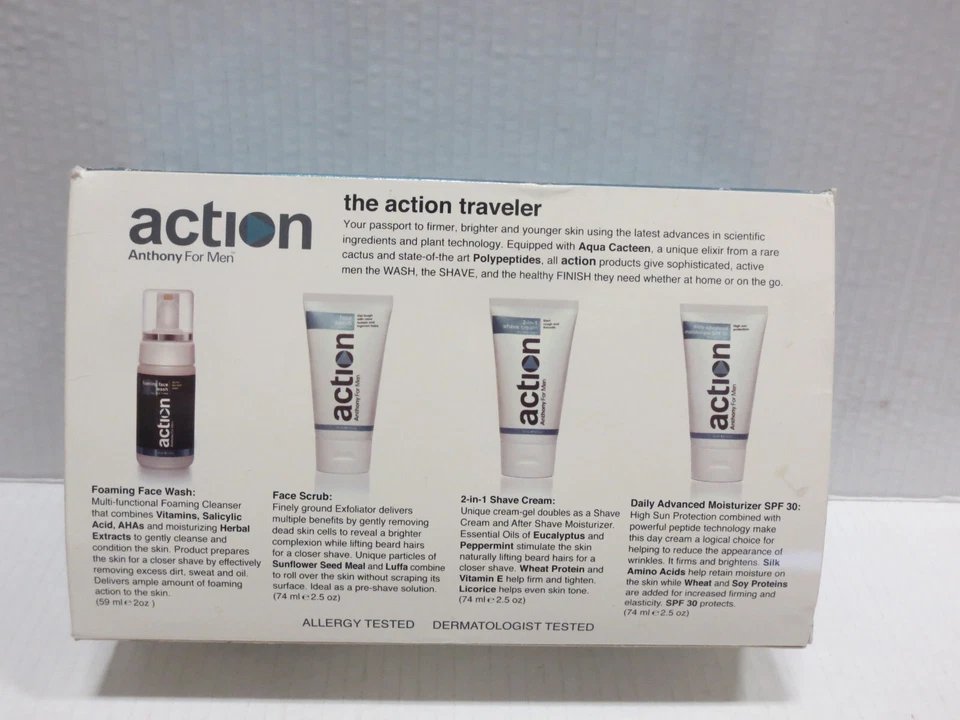 ACTION ANTHONY FOR MEN - THE ACTION TRAVELER 4 PC SET BOXED - Изображение 3 из 3