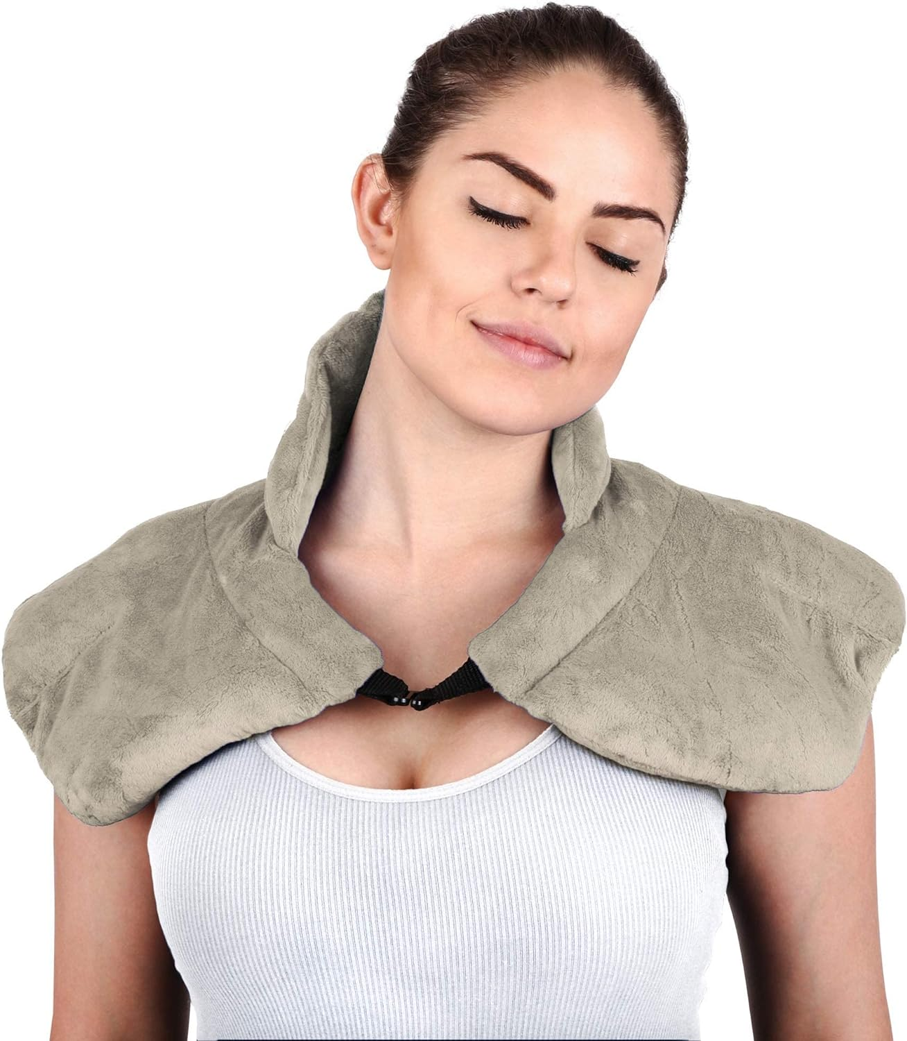 Large Microwavable Heating Pad for Neck and Shoulders 5 Pound Heavy