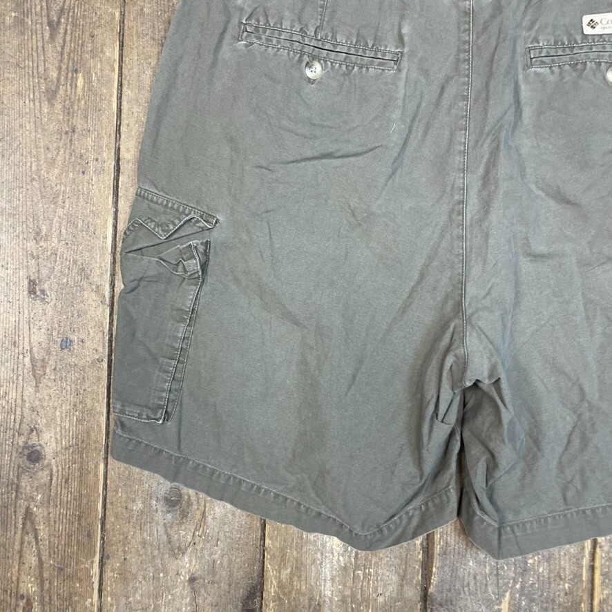 Columbia Cargo Shorts Outdoor Vintage Hiking Pant, Brown, Mens 36" image 7
