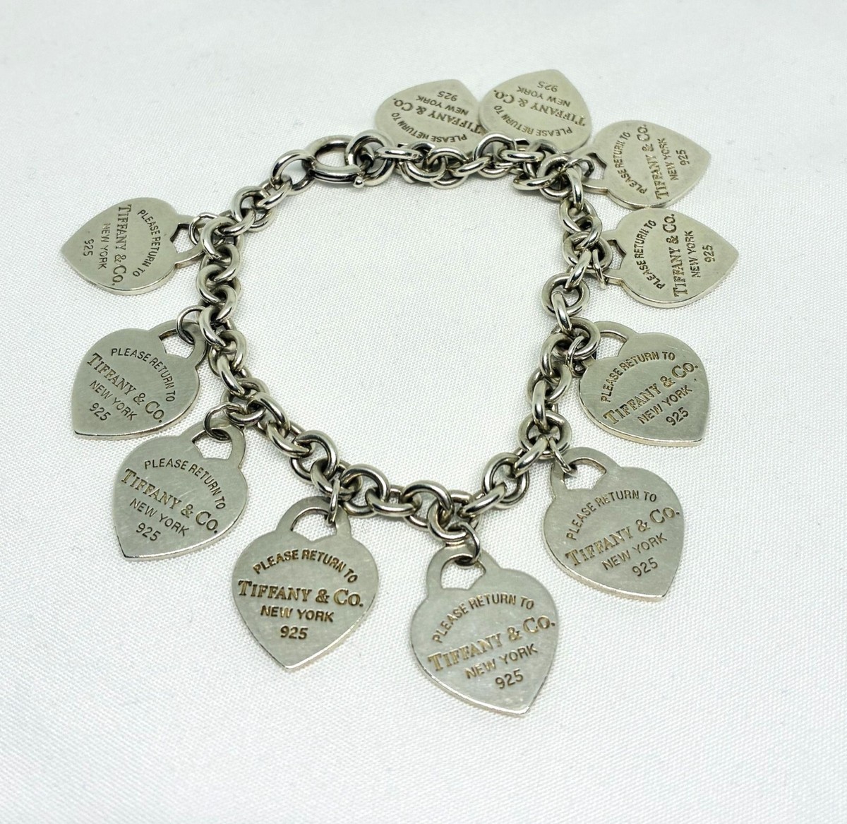 Tiffany & Co Multi Heart Bracelet 7.25