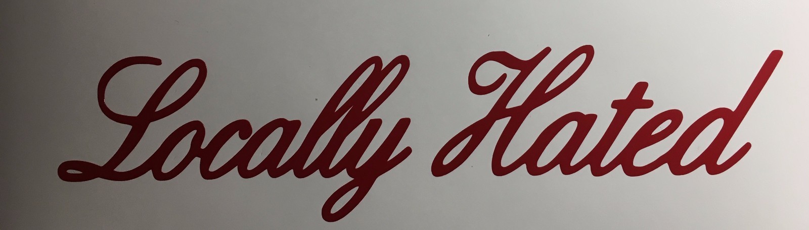 Locally Hated sticker JDM Lowered Car/SUV/Truck/Boat Vinyl Die-Cut Decal/Sticker