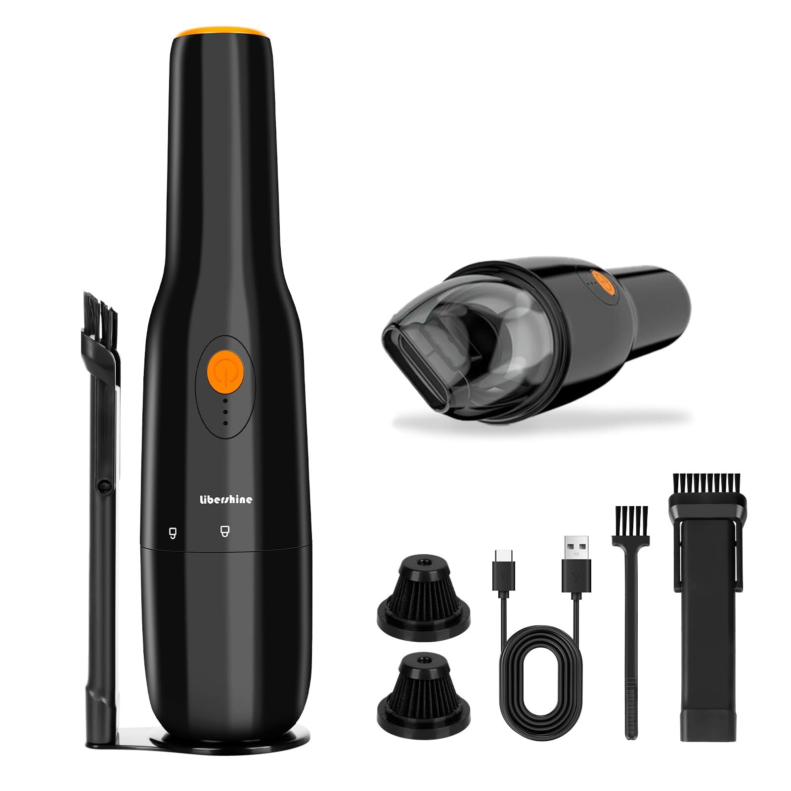 Handheld Vacuum Cordless Rechargeable, 9500PA Car Vacuum Cleaner Strong Sucti...