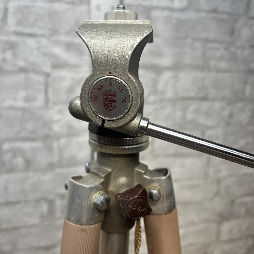 Vintage Linhof aluminum tripod West Germany Camera Photography Gear - Image 2 of 4