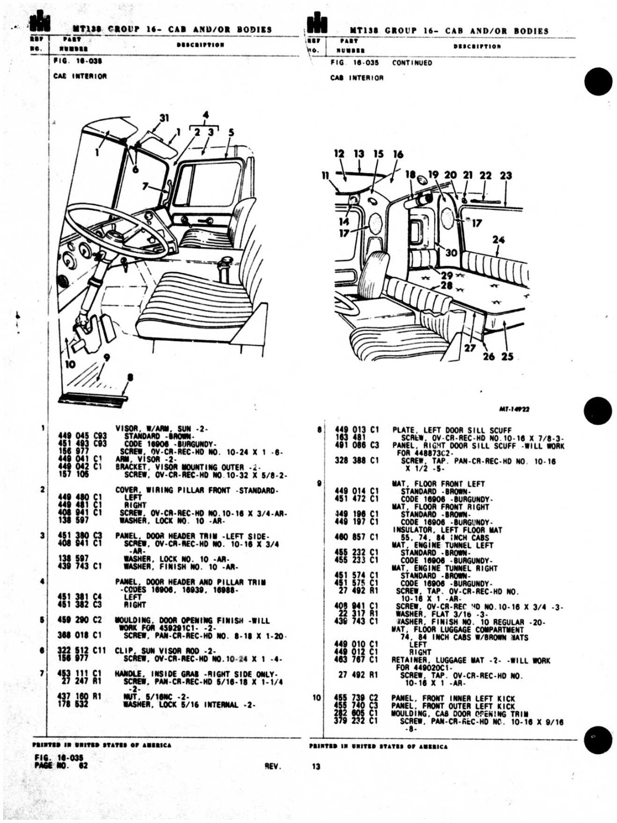 INTERNATIONAL TRUCK MT138 CO4070B TRANSTAR II PARTS CATALOG PDF CD