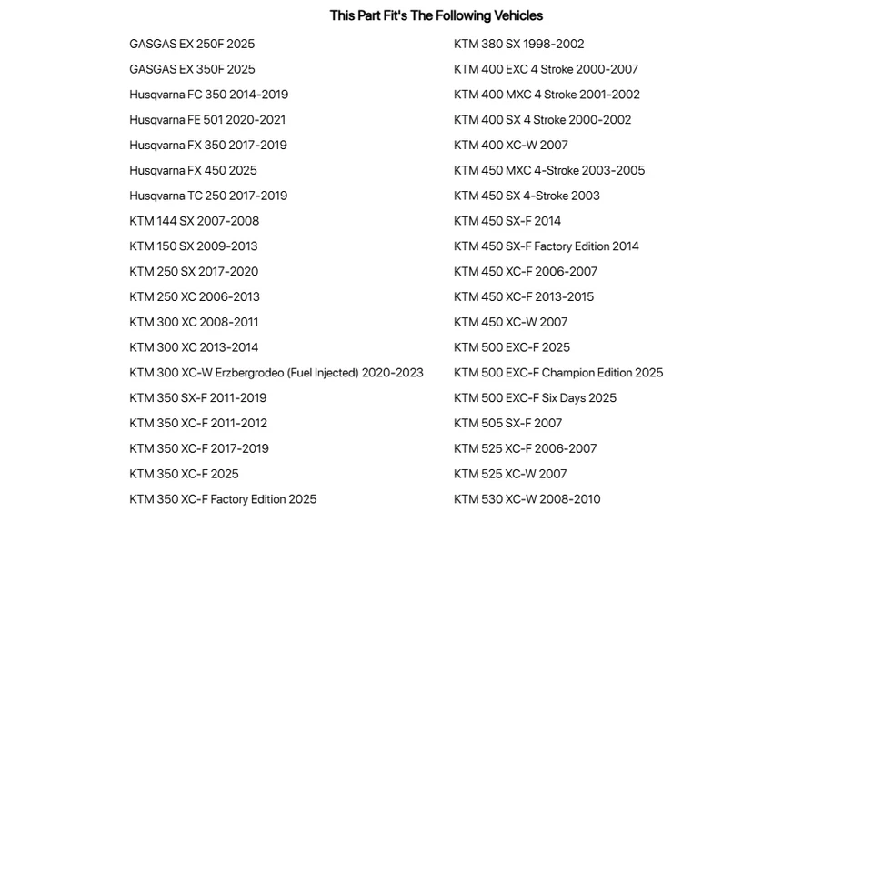Primary Drive Alloy Kit & Gold X-Ring Chain Silver Rear Sprocket For KTM 530 - Image 2 of 3
