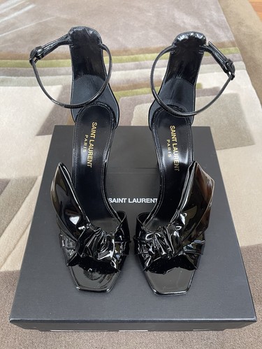 Saint Laurent Patent Leather Gladiator Sandals Size 36