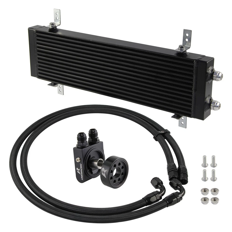 Kit grande de enfriador de aceite de doble paso y placa para Subaru BRZ Scion FR-S Toyota GT86 Foto 2 de 4