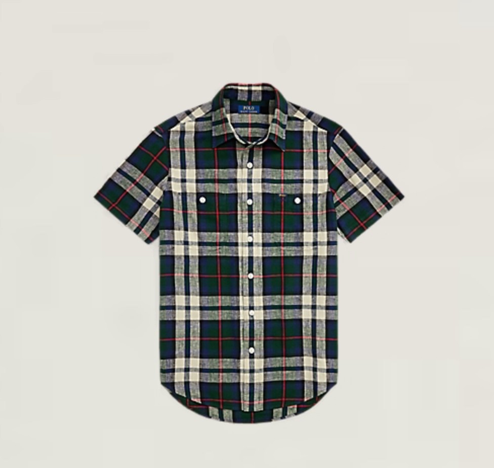 Polo Ralph Lauren - Classic Fit Plaid Linen-Cotton Shirt - Large