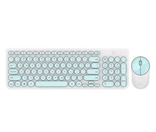 FD Wireless iK6630 Keyboard  Mouse Combo 2.4GHz Mint Green NEW in BoxHome  FD