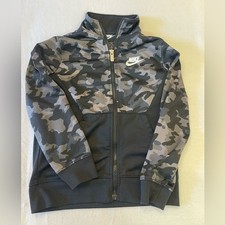 Nike Kids Camouflage Hoodie - Black and Gray