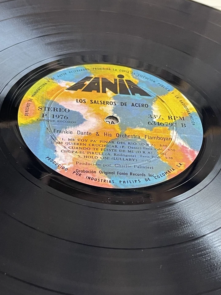 Frankie Dante & His Orchestra Flamboyan – Los Salseros De Acero - Promo - Image 4 of 4