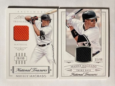 2015 National Treasures MANNY MACHADO Gu Jerseys 28/99 + 22/99 Get Both Cards 