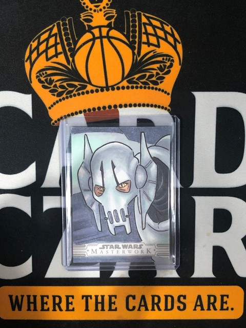 2025 Topps Star Wars Masterwork GENERAL GRIEVOUS PAUL HILL 1/1 Sketch Auto MS1