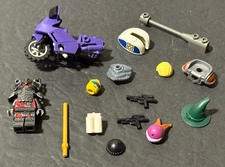 LEGO MINIFIGURE PARTS AND ACCESSORIES AS SHOWN AS IS AS FOUND