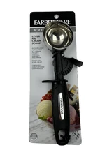 Farberware Professional Ice Cream Scoop with Black Handle Easy Glide Metal