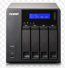 QNAP TS-421 2GHz 1GB DDR3 RAM 4x BAY 2x RJ45 4TB (4x1TB WD RED)